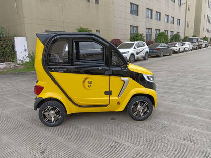 Eclipse EV Enclosed Mobility Scooter Yellow / Handlebar Nova Light Eclipse EV